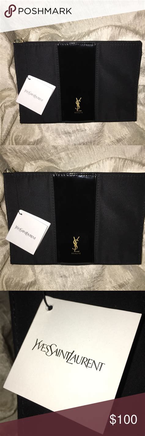 yves saint laurent cosmetic bag.